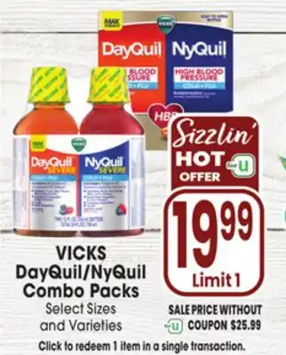 Jewel-Osco VICKS DayQuil/NyQuil Combo Packs offer