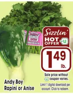 Jewel-Osco Andy Boy Rapini or Anise offer