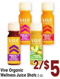 Jewel-Osco Vive Organic Wellness Juice Shots offer