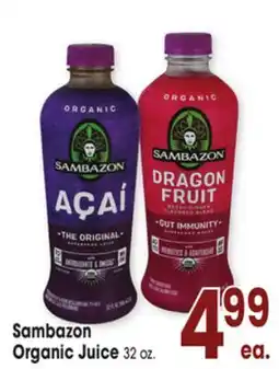 Jewel-Osco Sambazon Organic Juice offer