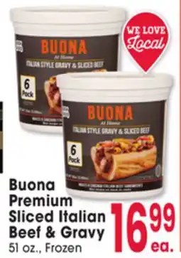 Jewel-Osco Buona Premium Sliced Italian Beef & Gravy offer