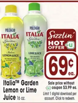 Jewel-Osco Italia Garden Lemon or Lime Juice offer
