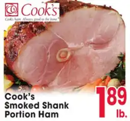 Jewel-Osco Cook's Smoked Shank Portion Ham offer