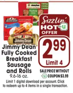 Jewel-Osco Jimmy Dean Fully Cooked Fully Cooked Breakfast Breakfast Sausage offer