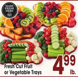 Jewel-Osco Fresh Cut Fruit or Vegetable Trays offer