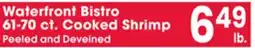 Jewel-Osco Waterfront Bistro 61-70 ct. Cooked Shrimp offer