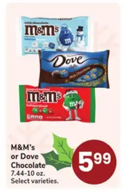 Jewel-Osco M & M's or Dove Chocolate offer