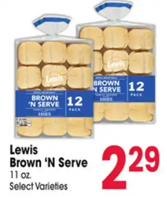 Jewel-Osco Lewis Brown'N Serve offer