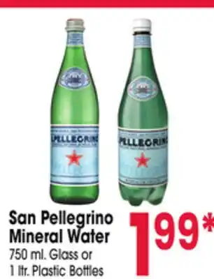 Jewel-Osco San Pellegrino Mineral Water offer