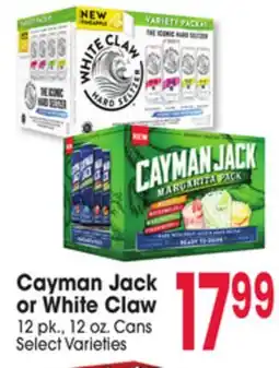 Jewel-Osco Cayman Jack or White Claw offer