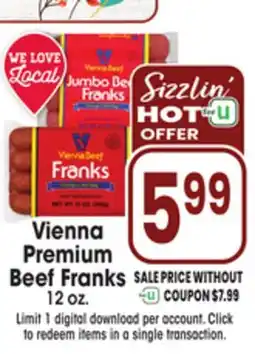 Jewel-Osco Vienna Premium Beef Franks offer