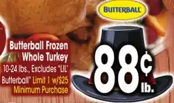 Jewel-Osco Butterball Frozen Whole Turkey offer