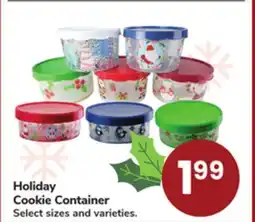 Jewel-Osco Holiday Cookie Container offer