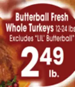 Jewel-Osco Butterball Fresh Whole Turkeys offer