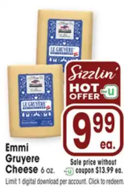 Jewel-Osco Emmi Gruyere Cheese offer