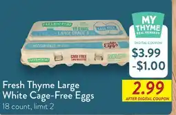 Fresh Thyme Fresh Thyme Large White Cage-Free Eggs offer
