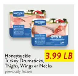 Fresh Thyme Honeysuckle Turkey Drumsticks, Thighs, Wings or Necks offer
