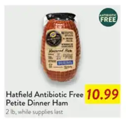Fresh Thyme Hatfield Antibiotic Free Petite Dinner Ham offer
