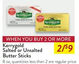 Fresh Thyme Kerrygold Salted or Unsalted Butter Sticks offer