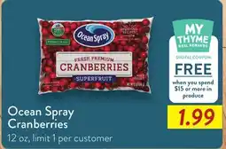 Fresh Thyme Ocean Spray Cranberries offer