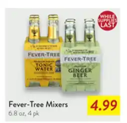 Fresh Thyme Fever-Tree Mixers offer