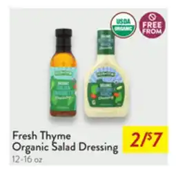 Fresh Thyme Fresh Thyme Organic Salad Dressing offer