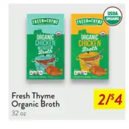 Fresh Thyme Fresh Thyme Organic Broth offer