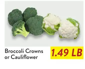 Fresh Thyme Broccoli Crowns or Cauliflower offer