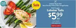 Fresh Thyme Wild Caught Lobster Tails offer