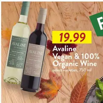 Fresh Thyme Avaline Vegan & 100% Organic Wine offer