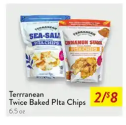 Fresh Thyme Terrranean Twice Baked PIta Chips offer