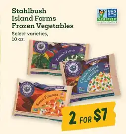 Sprouts Farmers Market Stahlbush Island Farms Frozen Vegetables offer