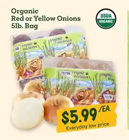 Sprouts Farmers Market Organic Red or Yellow Onions offer