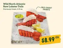 Sprouts Farmers Market Wild North Atlantic Raw Lobster Tails offer
