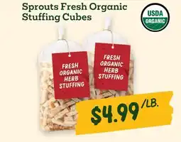 Sprouts Farmers Market Sprouts Fresh Organic Stuffing Cubes offer