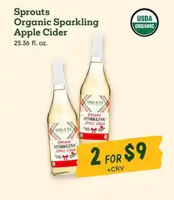 Sprouts Farmers Market Sprouts Organic Sparkling Apple Cider offer