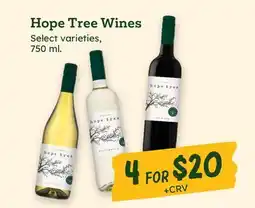 Sprouts Farmers Market Hope Tree Wines offer