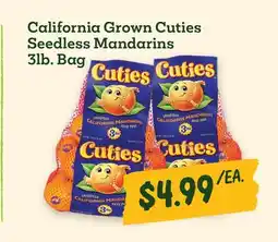 Sprouts Farmers Market California Grown Cuties Seedless Mandarins offer