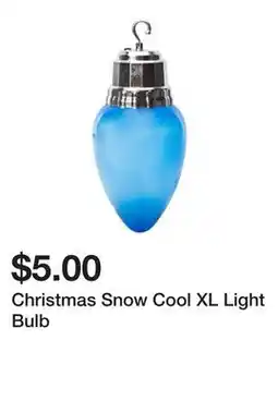 Five Below Christmas Snow Cool XL Light Bulb offer