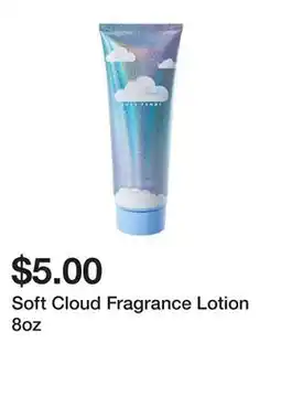 Five Below Soft Cloud Fragrance Lotion 8oz offer