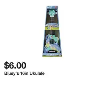 Five Below Bluey's 16in Ukulele offer