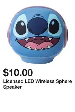 Five Below Licensed LED Wireless Sphere Speaker offer