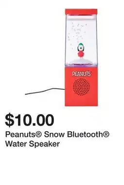Five Below Peanuts Snow Bluetooth Water Speaker offer