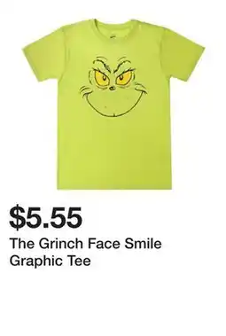 Five Below The Grinch Face Smile Graphic Tee offer