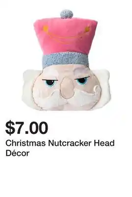 Five Below Christmas Nutcracker Head Décor offer