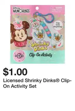 Five Below Licensed Shrinky Dinks Clip-On Activity Set offer