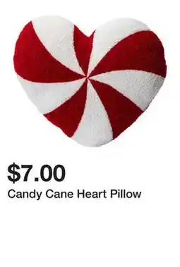Five Below Candy Cane Heart Pillow offer