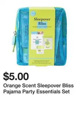 Five Below Orange Scent Sleepover Bliss Pajama Party Essentials Set offer