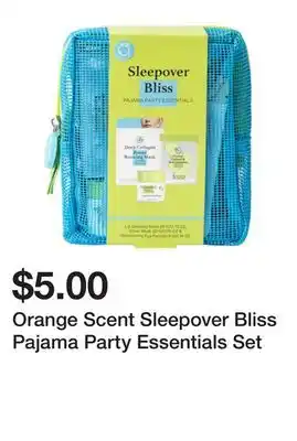 Five Below Orange Scent Sleepover Bliss Pajama Party Essentials Set offer