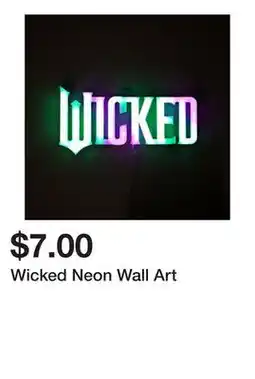 Five Below Wicked Neon Wall Art offer